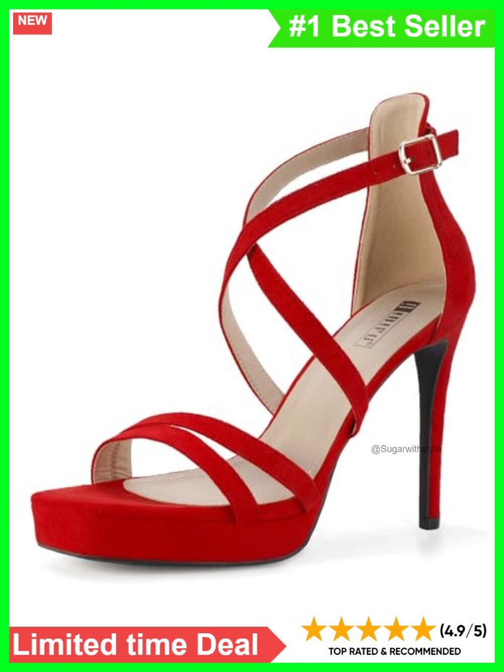 Platform High Heels Strappy Square Toe Stiletto Sandals Wedding Party